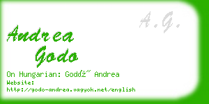 andrea godo business card